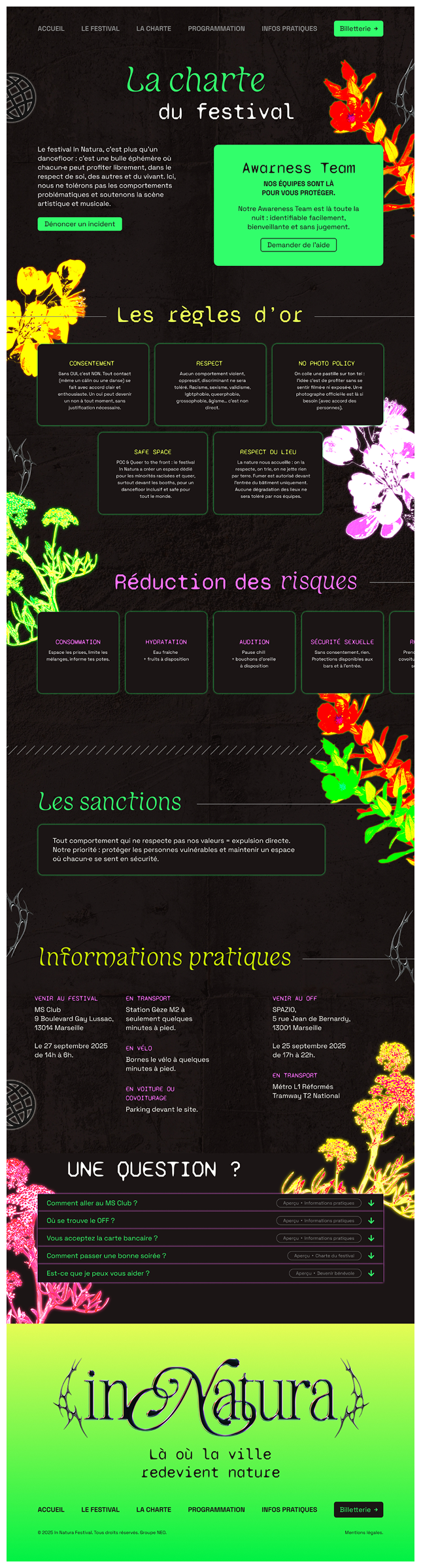 Page de la charte