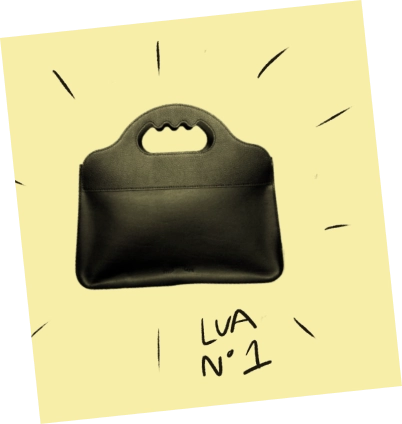 Sac à main LUA N°1 en synderme noir